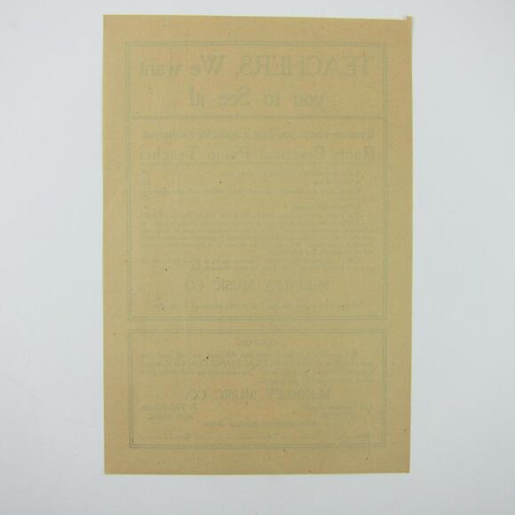 McKinley Music Company Advertising Flyers Order Form Sheet Music Samples Antique - Picture 8 of 12